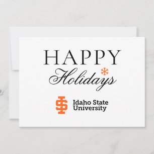 Idaho State University Official Logo Design Holiday Card
