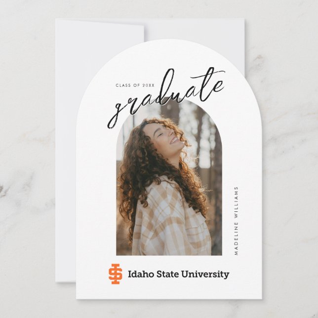 Idaho State University Official Logo Design Invitation (Front)
