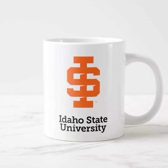 Idaho State University Official Logo Design Large Coffee Mug (Right)
