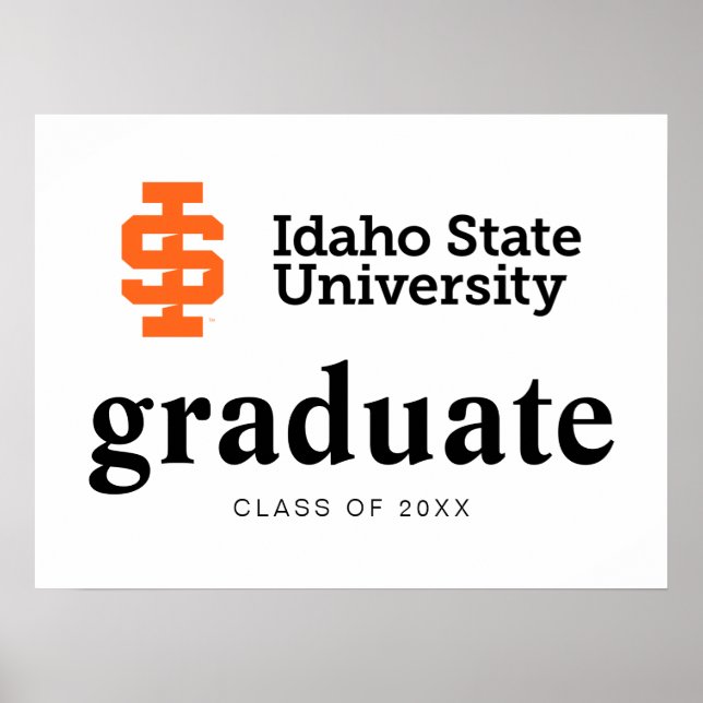 Idaho State University Official Logo Design Poster (Front)