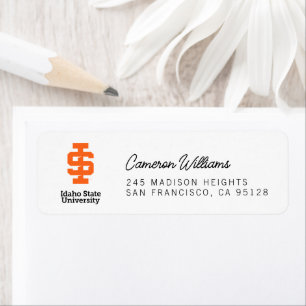 Idaho State University Official Logo Design Return Address Label