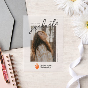 Idaho State University Official Logo Design Vellum Invitations