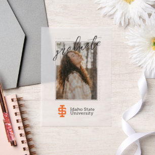 Idaho State University Official Logo Design Vellum Invitations