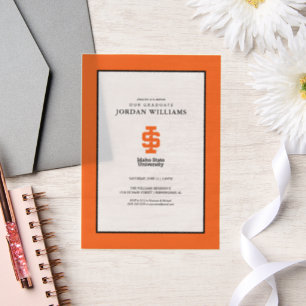 Idaho State University Official Logo Design Vellum Invitations