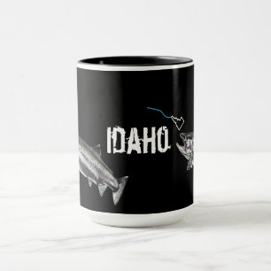 IDAHO STEELHEAD -HERE FISHY FISHY - STRIKING  MUG