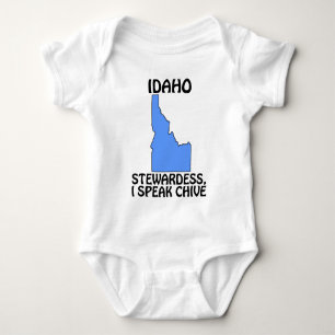 Idaho - Stewardess, I Speak Chive Baby Bodysuit