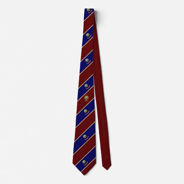 Idaho stripes flag tie (Front)