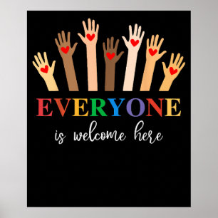 Idaho Teacher Everyone Is Welcome Here Inclusion Poster