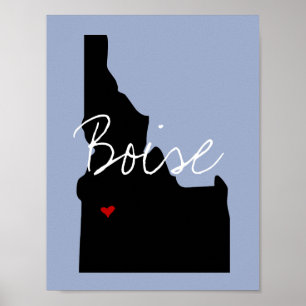 Idaho Town Poster