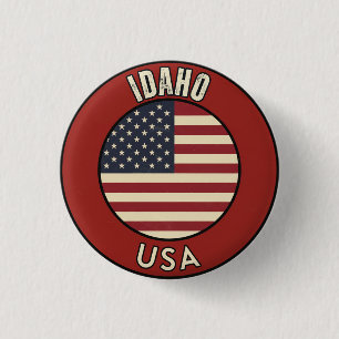 Idaho United States 3 Cm Round Badge