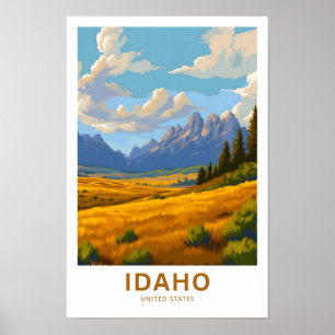 Idaho United States Travel Print