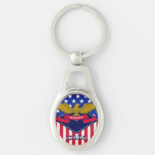 Idaho USA Flag Keychain