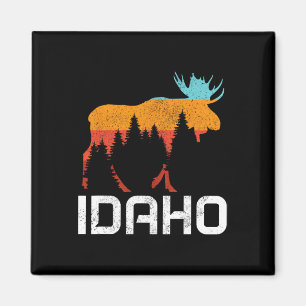 Idaho Vintage Retro Pride Souvenir Moose Nature Hi Magnet