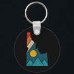 Idaho Vintage State Map Mountains Hikers Camping  Key Ring<br><div class="desc">Idaho Vintage State Map Mountains Hikers Camping</div>