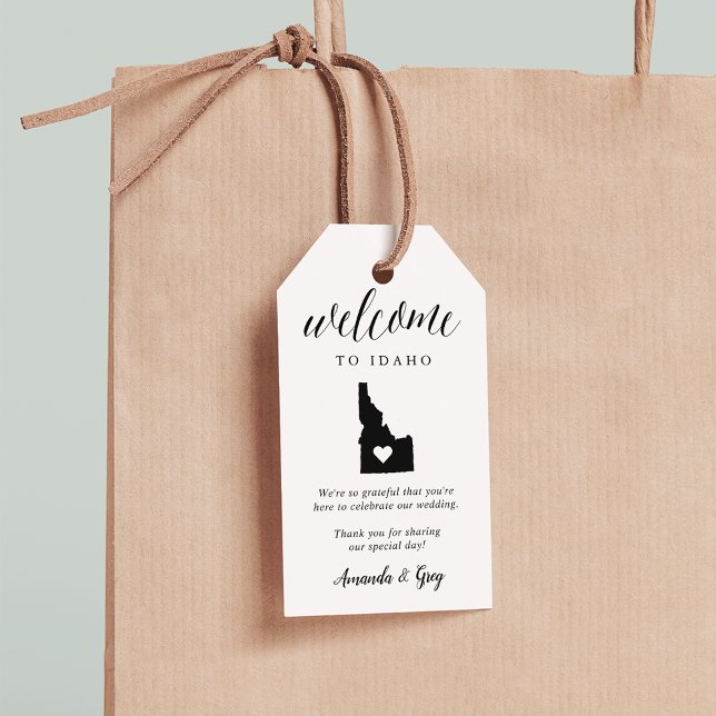 Idaho Wedding Welcome Gift Tags (Creator Uploaded)