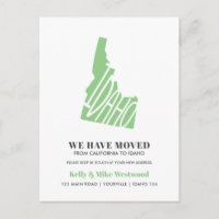 IDAHO We've moved New address New Home 