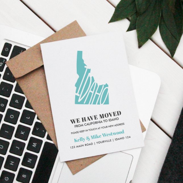 IDAHO We've moved New address New Home Postcard (Creator Uploaded)