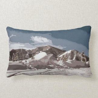 Idaho Winter Scenes Cutout Design Lumbar Cushion