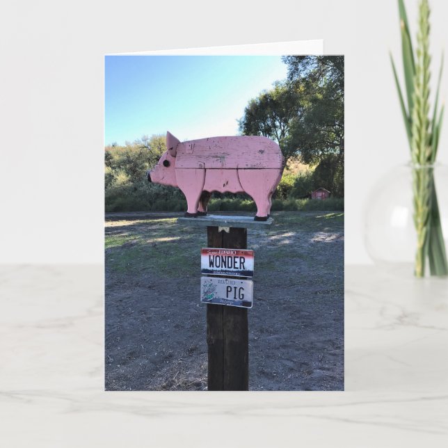 Idaho Wonder Pig, Funny Card (Front)