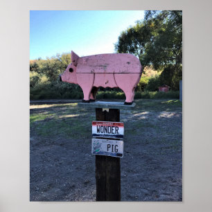 Idaho Wonder Pig, Funny Poster