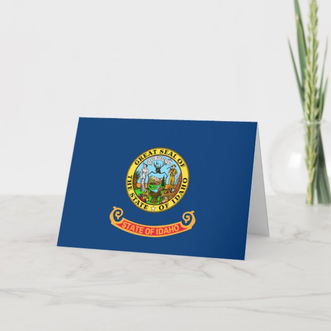 Idahoan Flag, Flag of Idaho Card (Front)