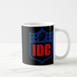 Idc american football funny i don't care football coffee mug