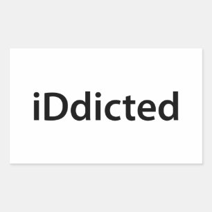 iDdicted Rectangular Sticker