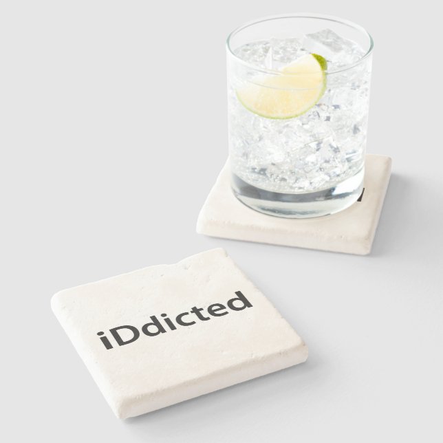 iDdicted Stone Coaster (Side)
