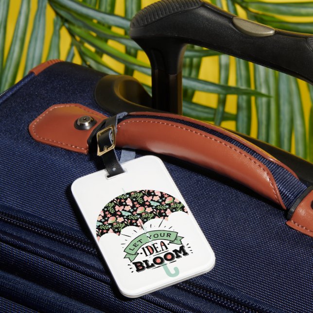 Idea Bloom Umbrella Luggage Tag (Front Insitu 1)