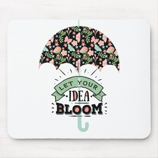 Idea Bloom Umbrella Mouse Pad (Front)