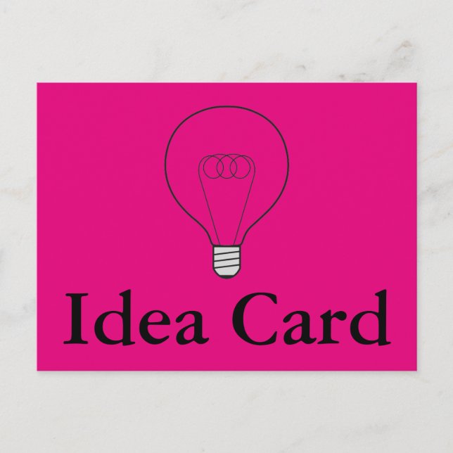 Idea Card Postkarte pink (Front)