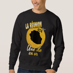 idea for meetings ile de la reunion map 974 1 sweatshirt