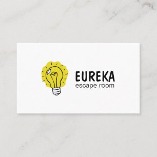 Idea Lightbulb Logo Business Card