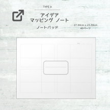 Idea Mapping Sheet [A] Notebook Pad