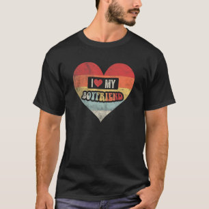 Idea Retro I Love My Boyfriend BF Valentine's Day T-Shirt