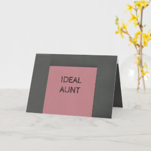 Ideal Aunt Card