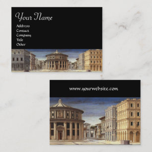 IDEAL CITY,Renaissance Architect Black Business Card