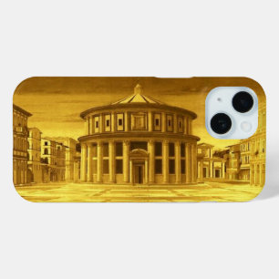 IDEAL CITY Renaissance Architect ,Gold Yellow iPhone 15 Case