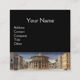 IDEAL CITY,RENAISSANCE ARCHITECTURE Architect Square Business Card