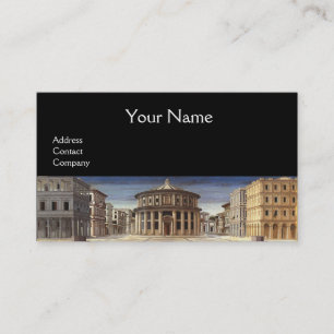 IDEAL CITY, Renaissance Architecture, Black Business Card