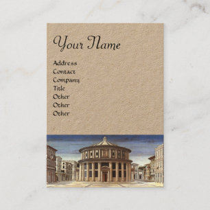 IDEAL CITY, Renaissance Architecture Kraft Paper Business Card