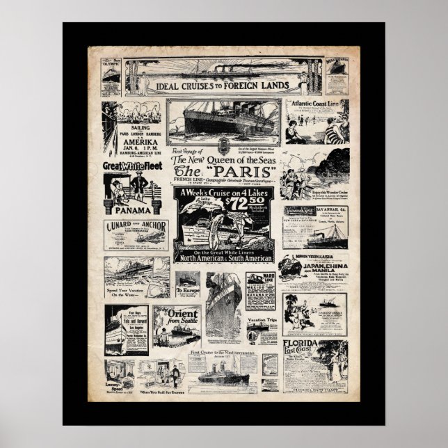 Ideal Cruises to Foreign Lands Poster (Front)