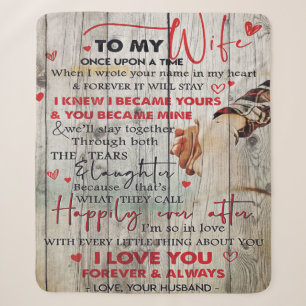 Ideal Decoration To My Wife Letter To My Wife Sherpa Blanket