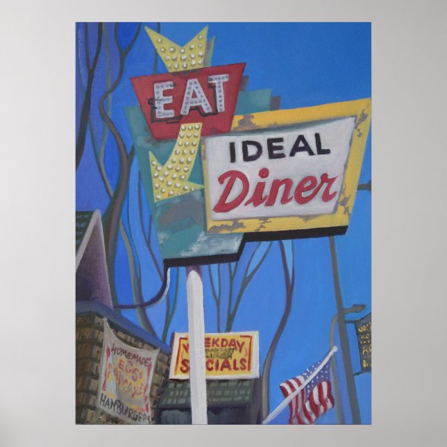 IDEAL DINER POSTER (Front)