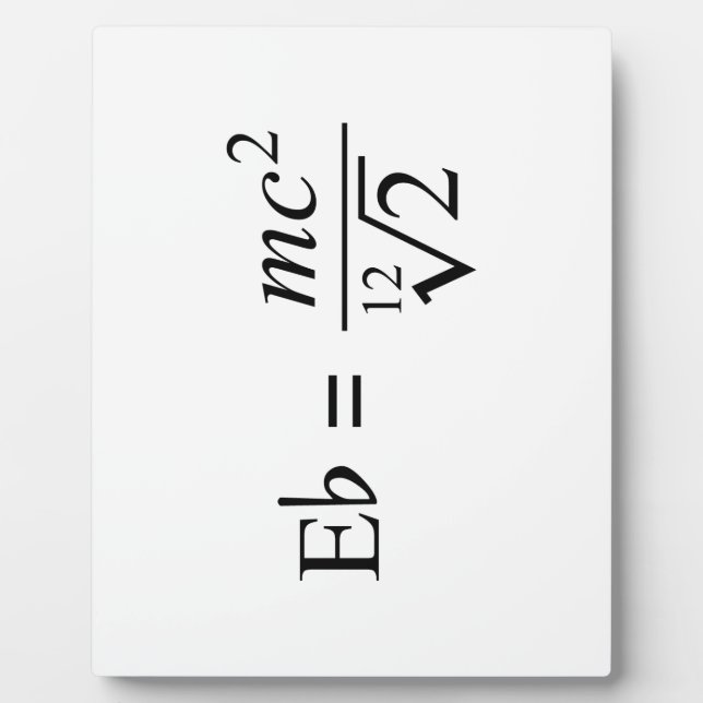 Ideal for the Music and Science geek! Plaque (Front)