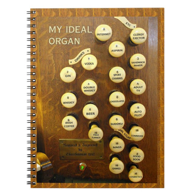 Ideal organ notebook (Front)
