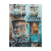 Ideal Watercolor Bookstore Painting