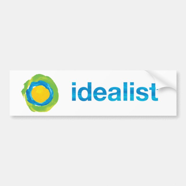 Idealist Bumper Sticker (Front)
