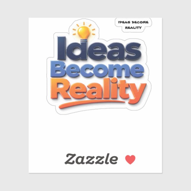 Ideas Become Reality (Sheet)