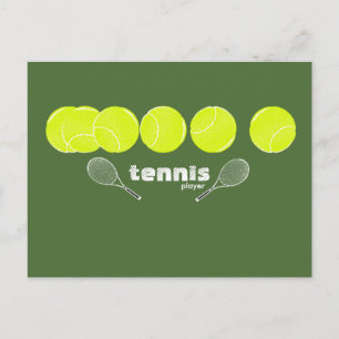 ideas for a Tennis Player Postcard